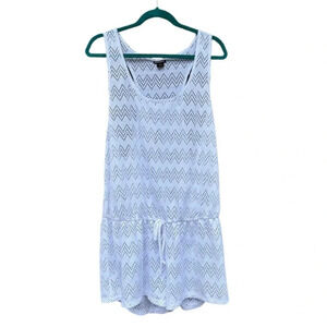 Joe Boxer Women’s Swimsuit Beach Cinch Waist Coverup Mesh Romper White Size XL